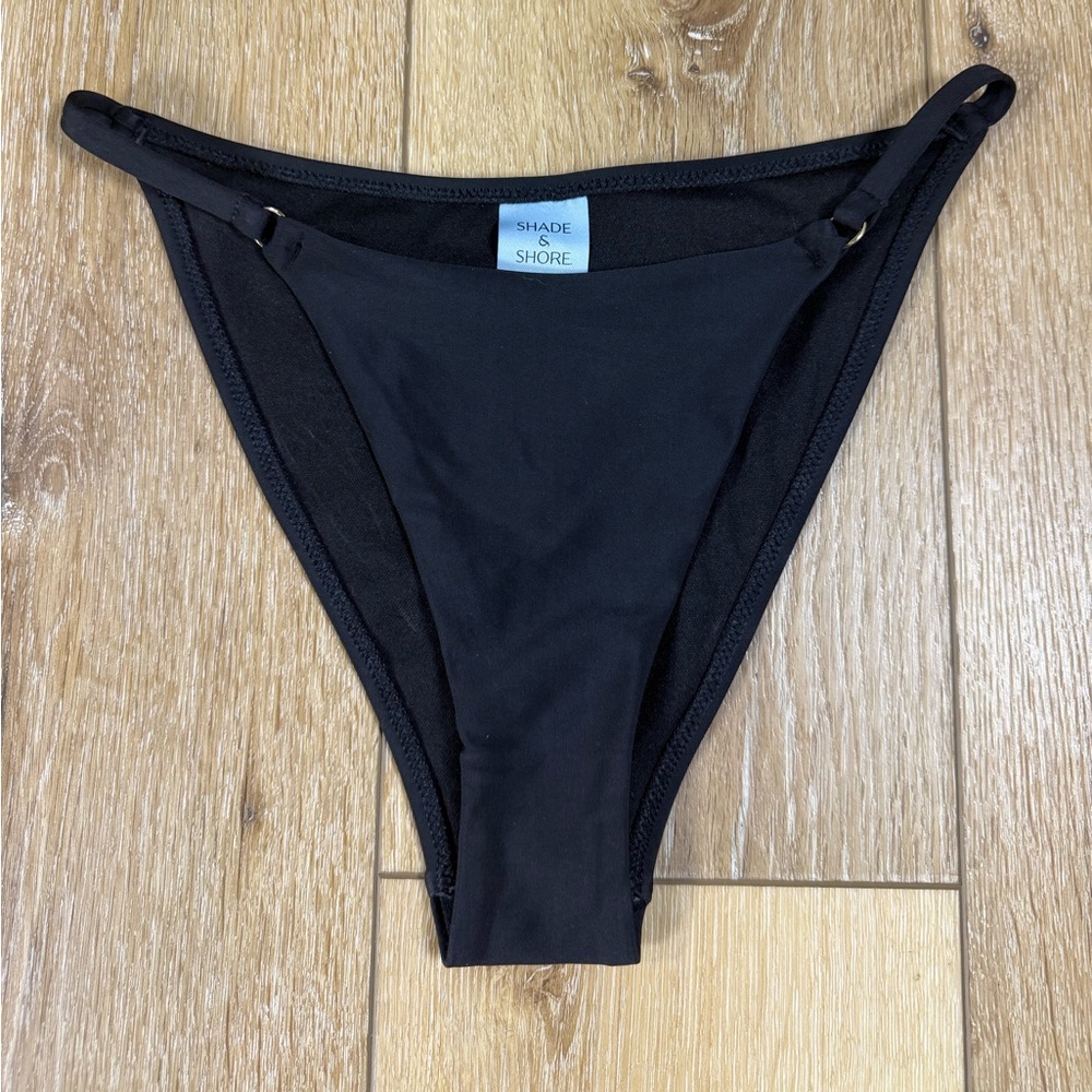 Shade & Shore Classic Black Swim Bottom Size Small NWOT!